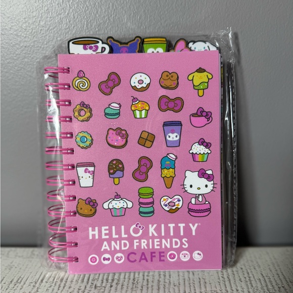 Hello Kitty Other - Hello Kitty Pink and White Cafe Notebook